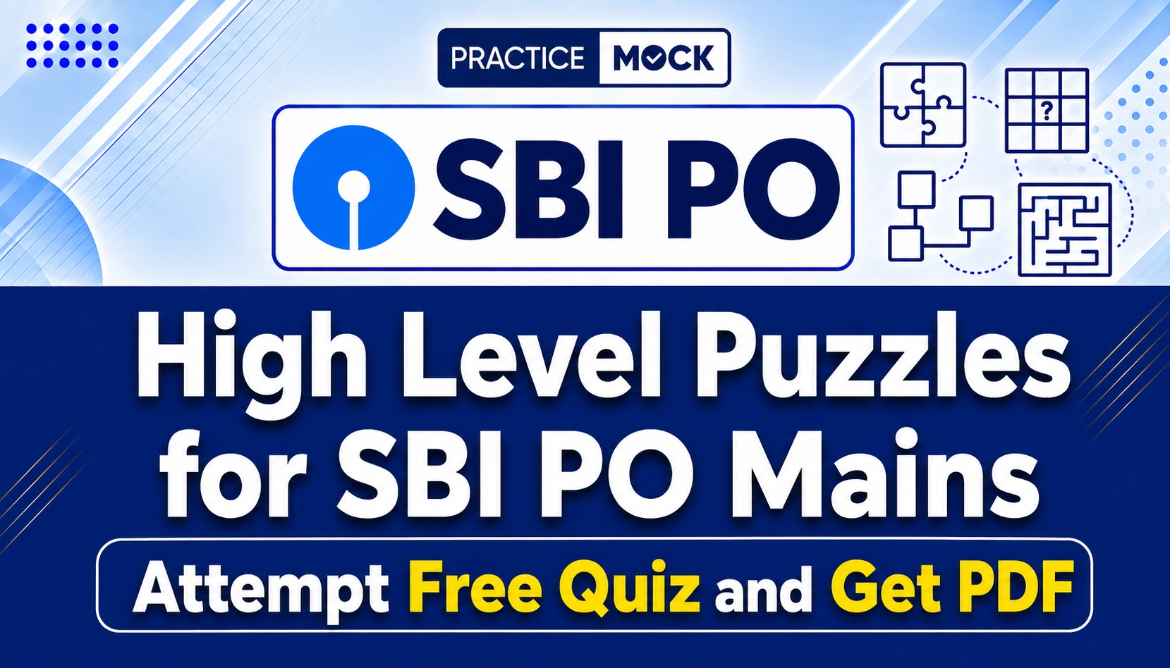 high level puzzles for sbi po mains