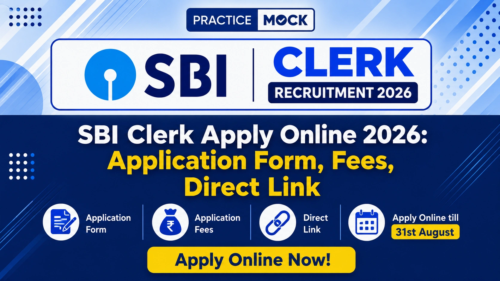sbi clerk apply online 2026