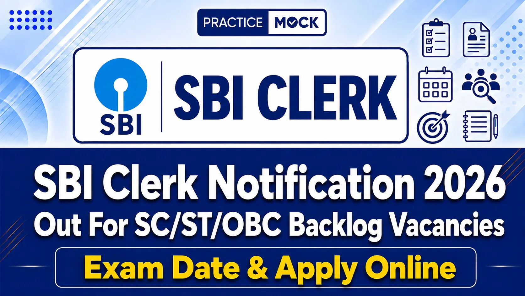 sbi clerk special notification