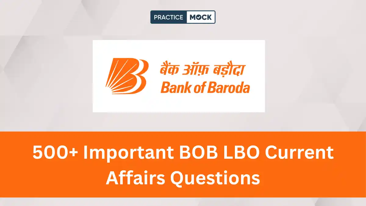 500+ Important BOB LBO Current Affairs Questions