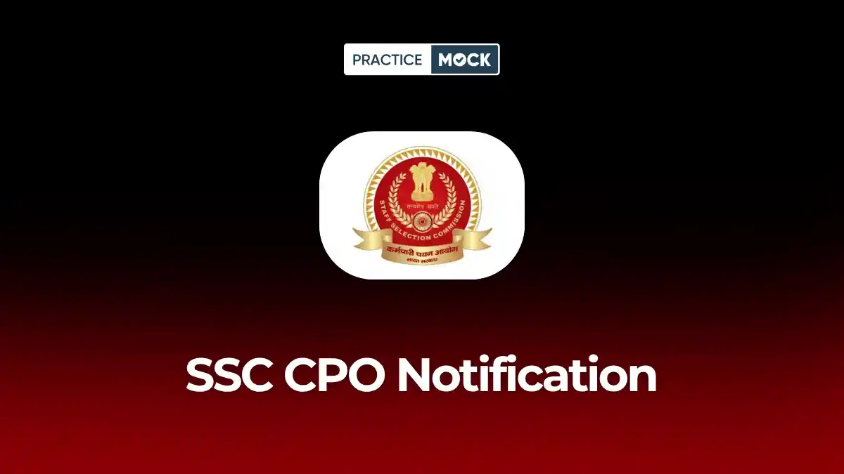 SSC CPO Notification 2026 Out, 1871 Vacancies