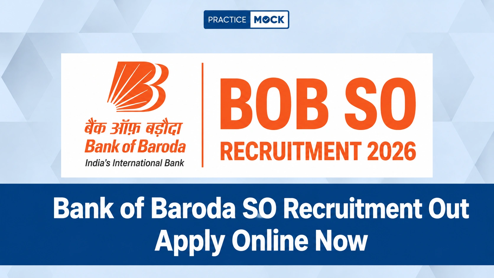 bank of baroda so recruitment