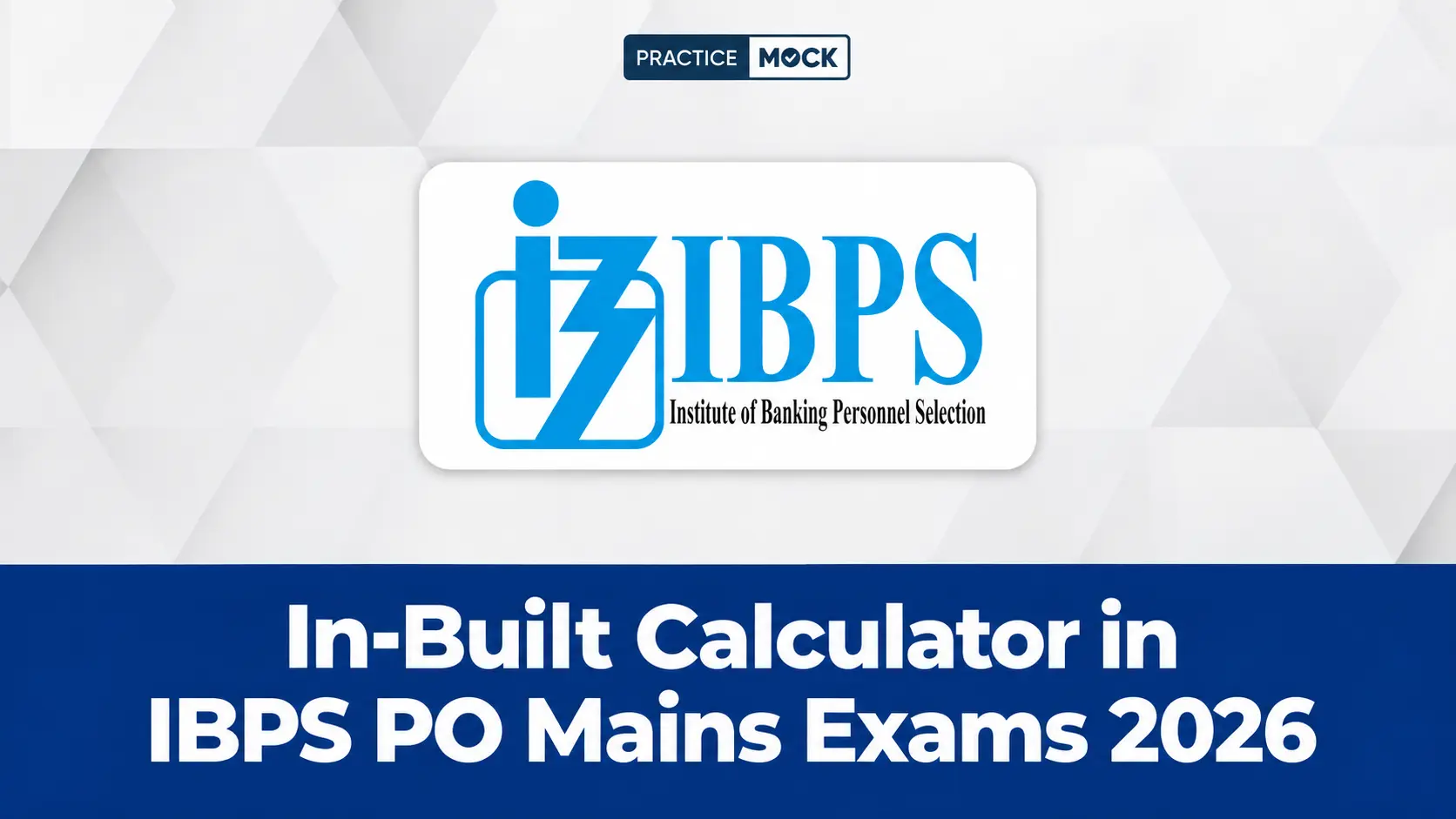in built calculator in ibps po mains exam