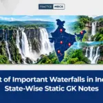 List of Important Waterfalls in India: State-Wise Static GK Notes