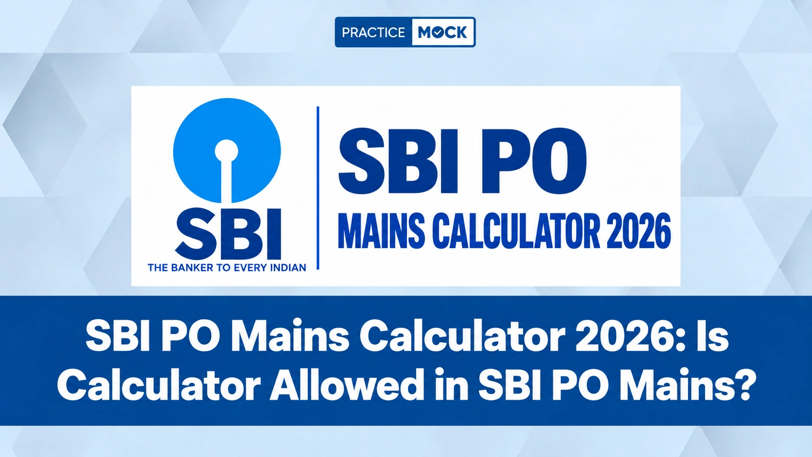 sbi po mains calculator