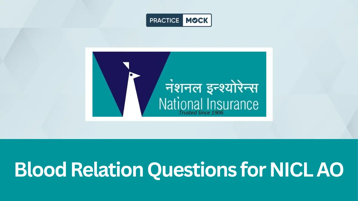 Blood Relation Questions for NICL AO