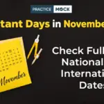 Important Days in November 2026: National and International Days List
