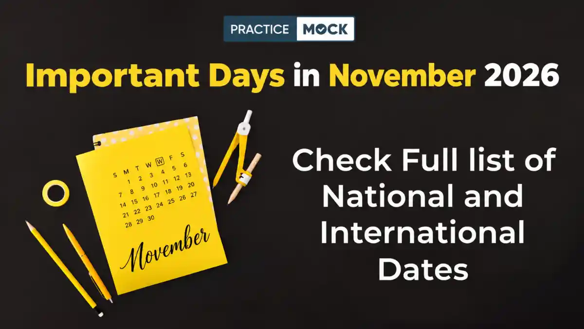 Important Days in November 2026: National and International Days List