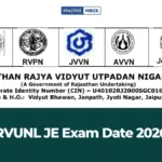RVUNL JE Exam Date 2026 Out, Check Post-Wise Schedule