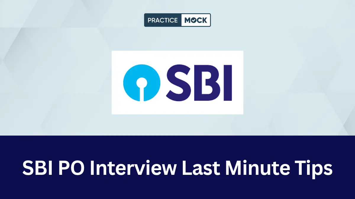 SBI PO Interview Last Minute Tips 2026