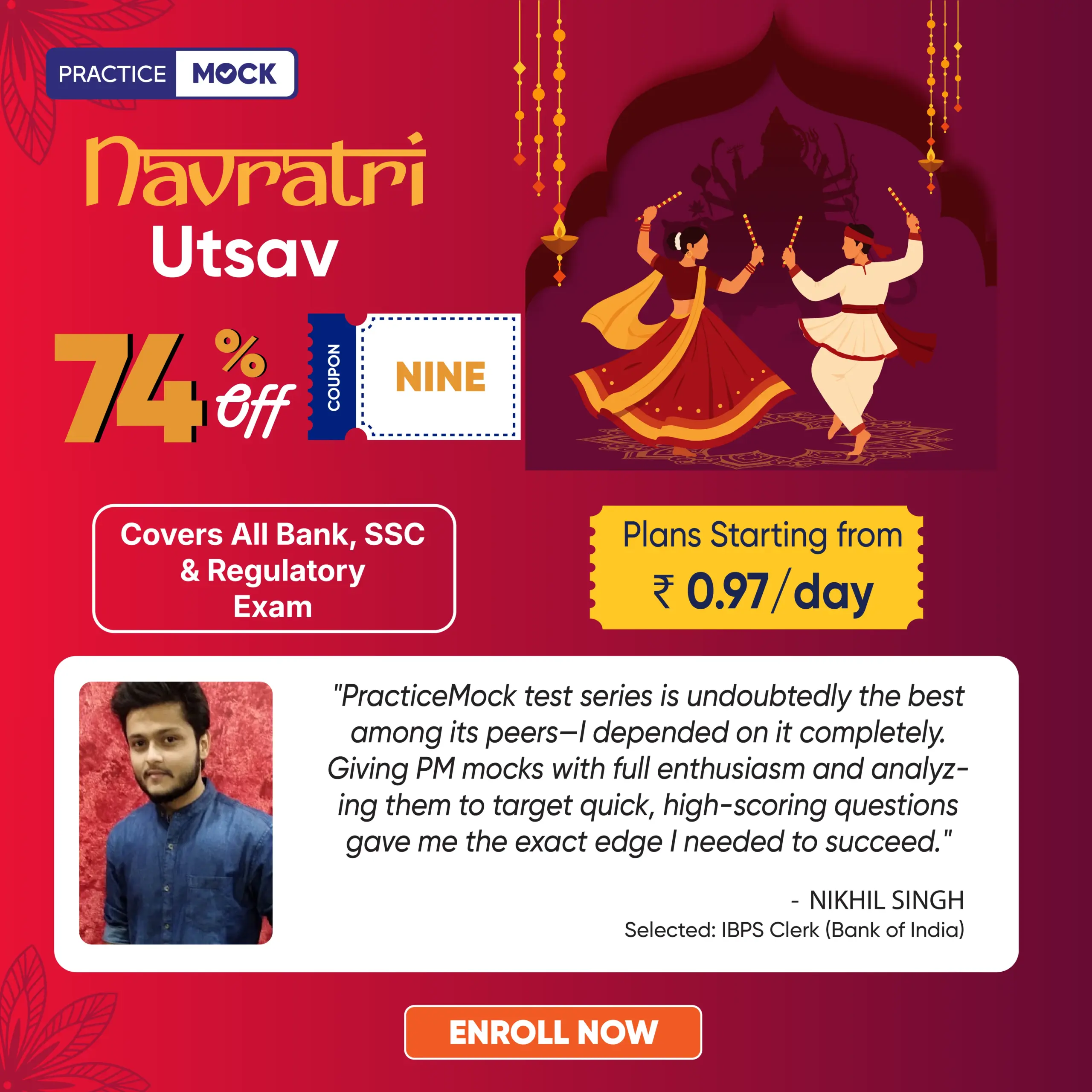 navratri side banner